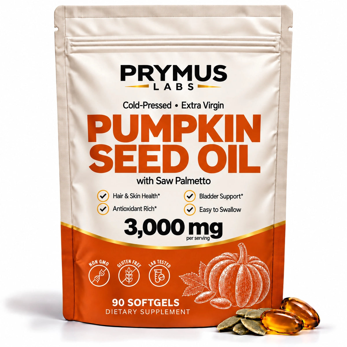 PRYMUS Labs® Pumpkin Seed Oil Softgels